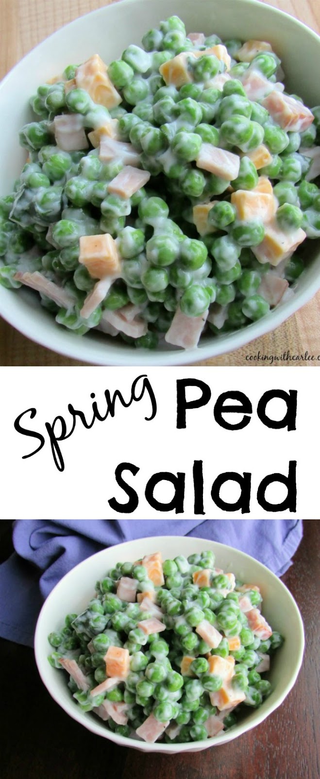 Cooking With Carlee Lightened Up Spring Pea Salad