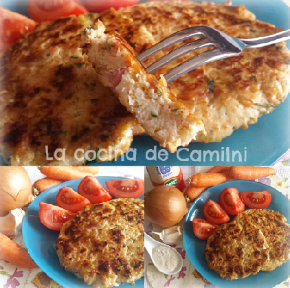 Hamburguesa de pollo con salsa kebab (La cocina de Camilni)