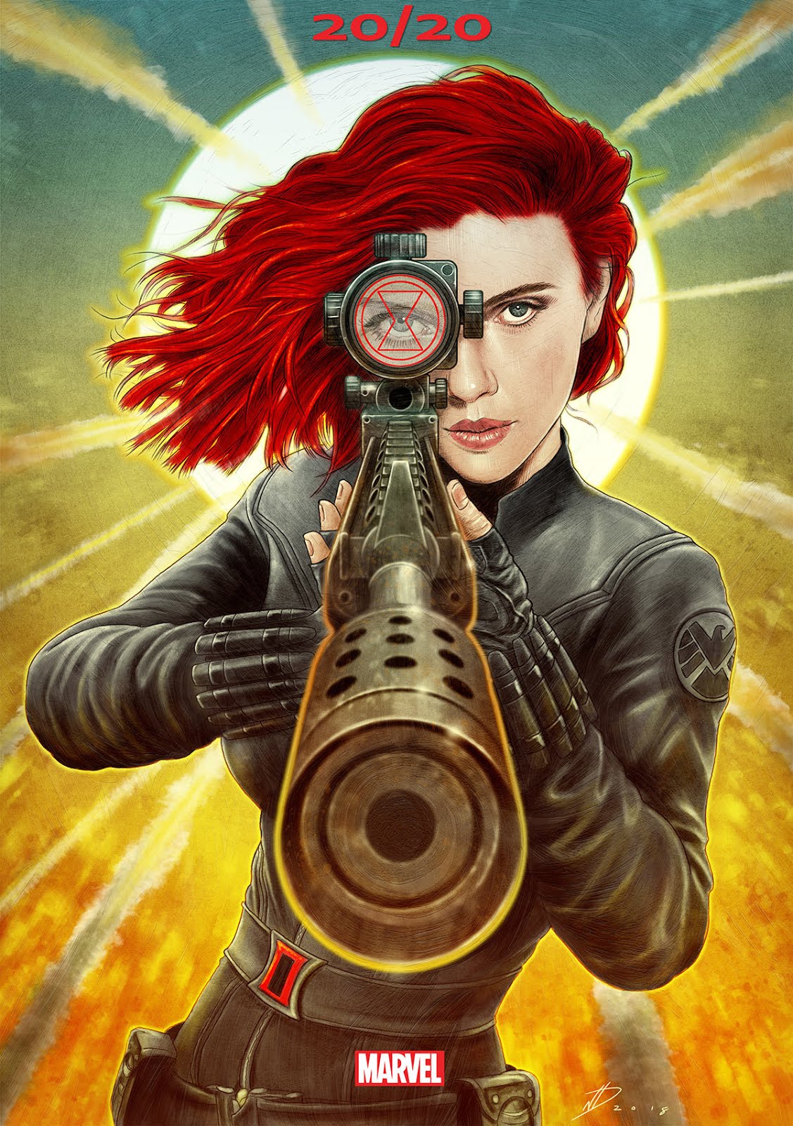 The Geeky Nerfherder CoolArt 'Black Widow' by Neil Davies