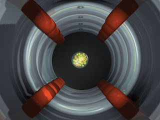 Moskovyumun sentezi için kullanılan siklotron adlı hızlandırıcıda yapılan deneyin temsili fotoğrafı