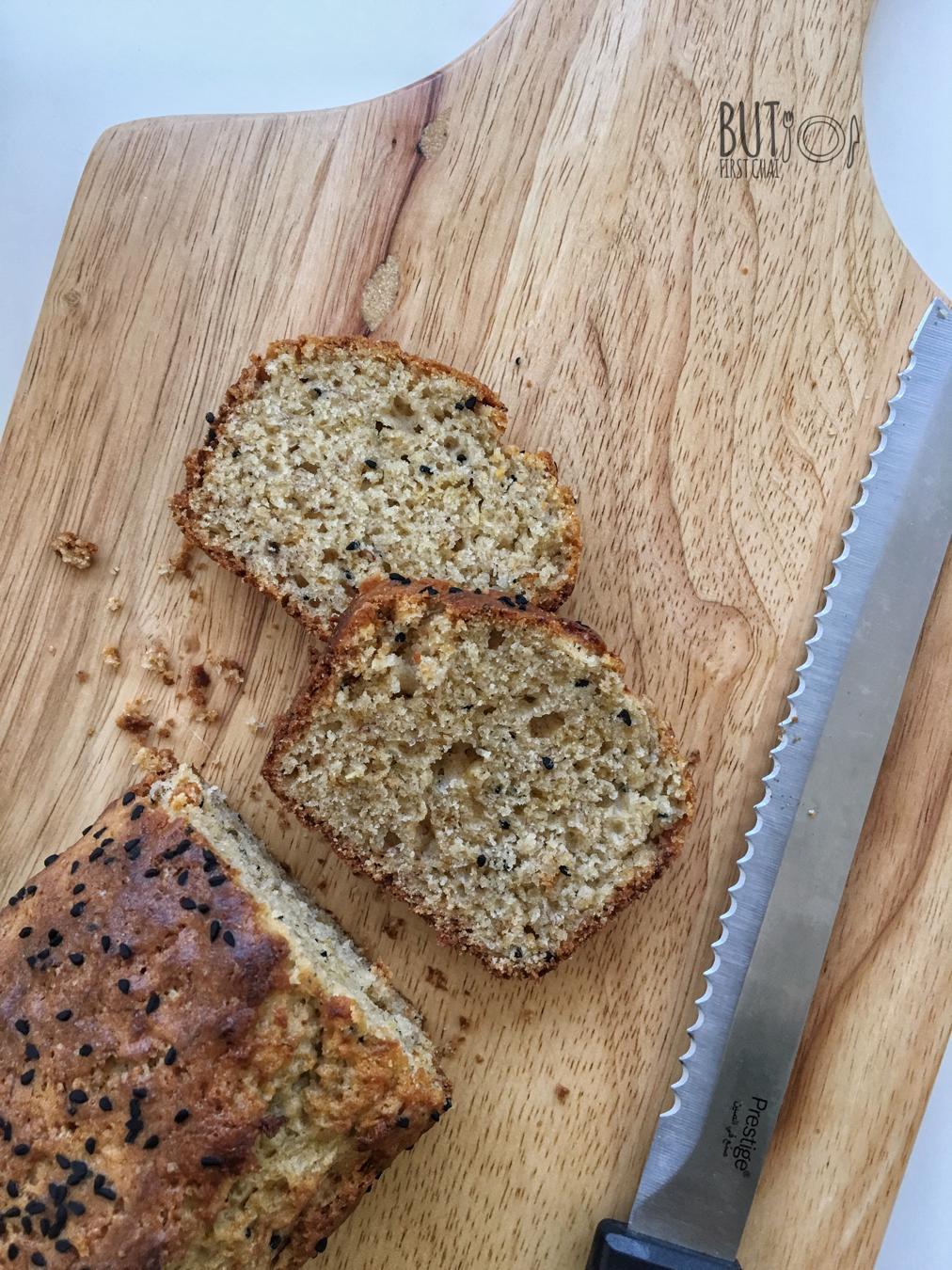 My Everyday Banana Bread with Nigella Seeds First bake in the new Oven