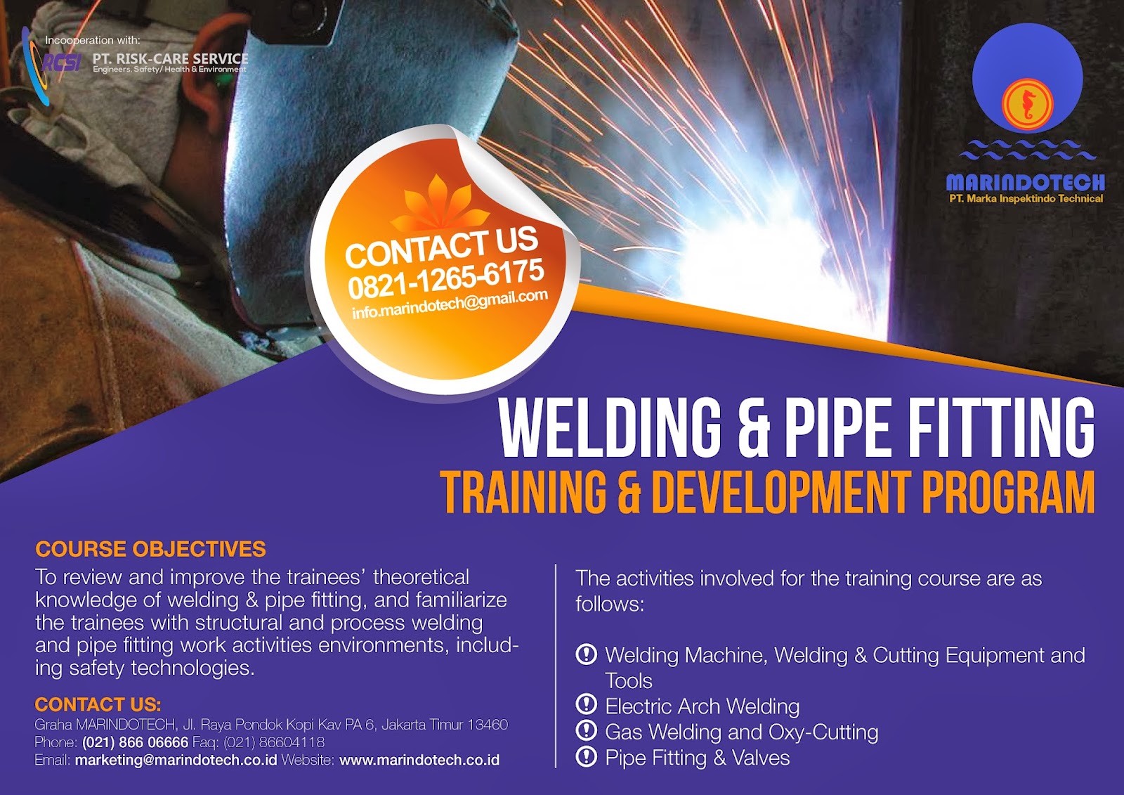 WELDING & PIPE FITTING TRAINING & DEVELOPMENT PROGRAM RCSIMarindotech