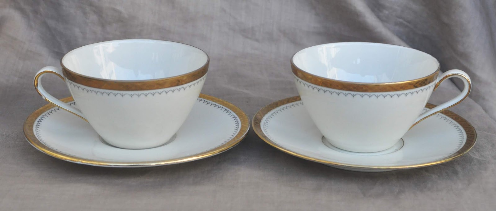 German vintage cups and saucers for tea or coffee