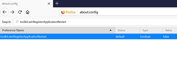 restaurar la sesión de navegación anterior en Firefox