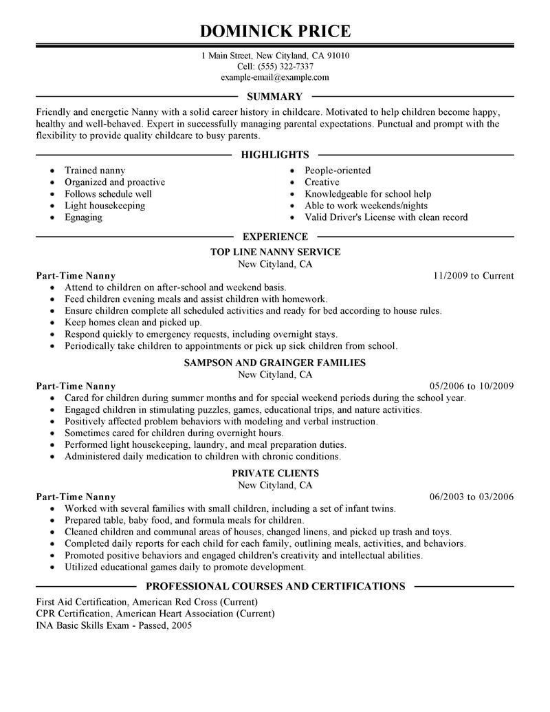 Part Time Job Resume Sample Resume - Part Time Job Resume Of Student In Canada Perfect Resume Format Job Resume Template Job Resume Job Resume Samples 
