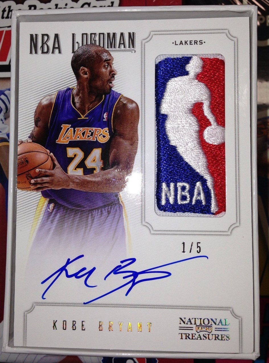 Great NBA Cards 201213 National Treasures NBA Logoman Auto Kobe Bryant /5