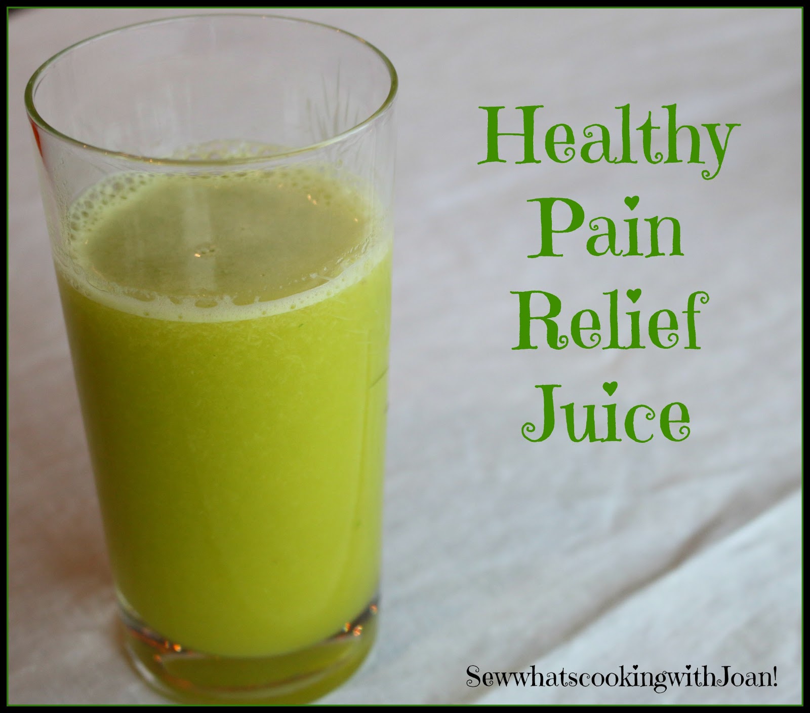 Sew what's cooking with Joan! Anti Inflammatory Pineapple Pain Relief