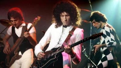 La banda británica Queen, durante un concierto en New Haven, Connecticut (EE.UU.), en 1977