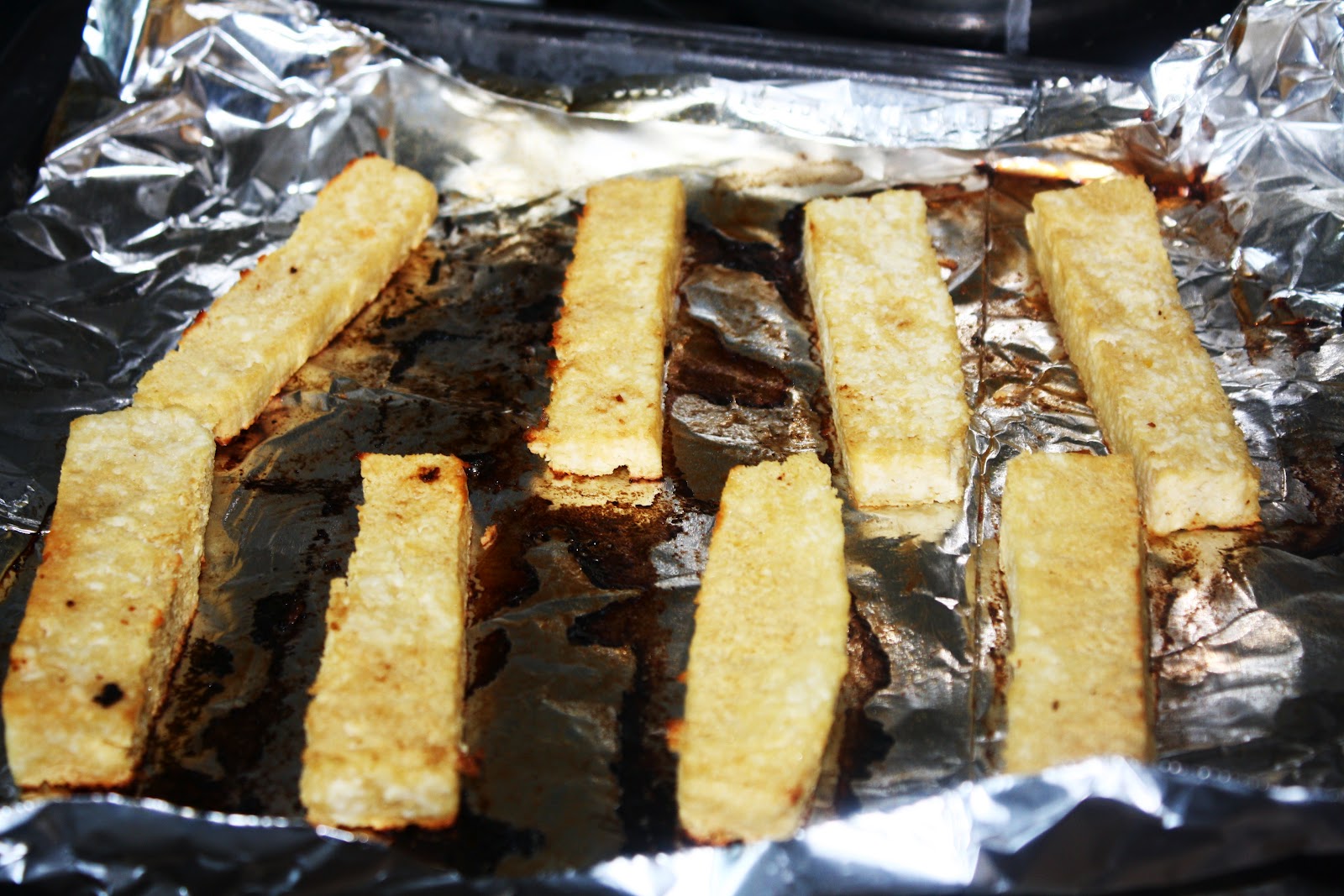One Lazy Vegetarian: Baked Tofu