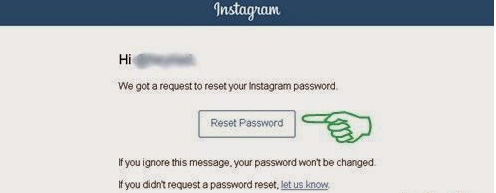 How to reset forgotten password on instagram