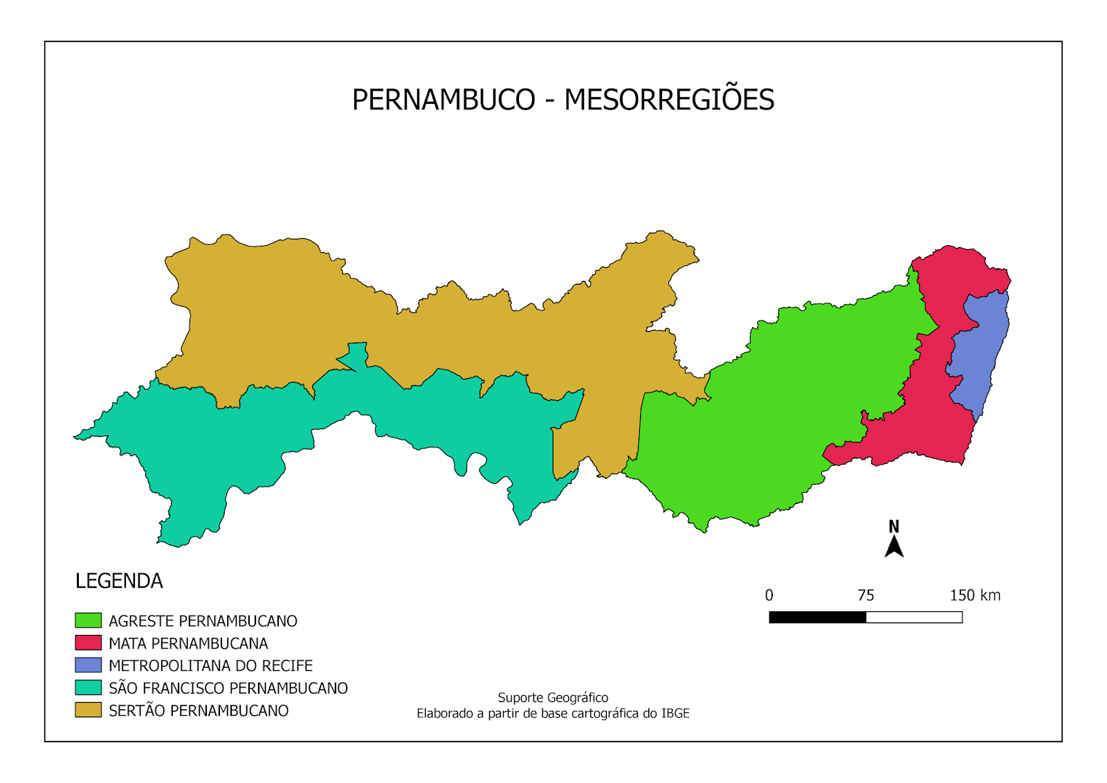 Mapa Mesorregi Es De Pernambuco