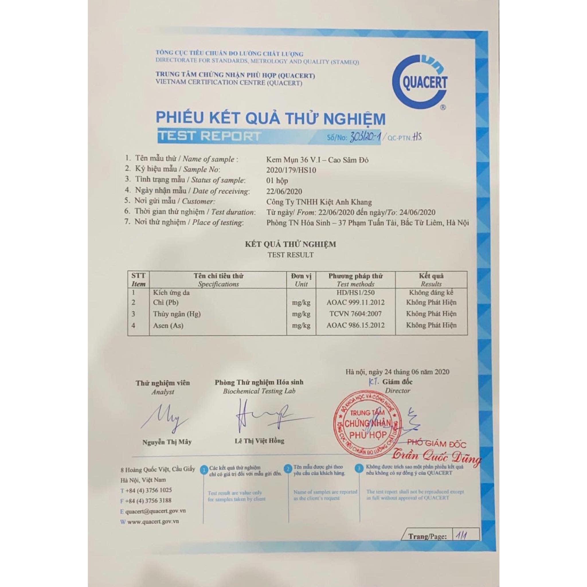 cao mụn sâm đỏ lừa đảo