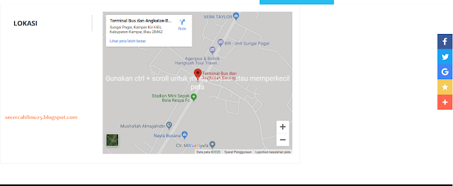 Cara Menampilkan Peta Lokasi di Website 2020