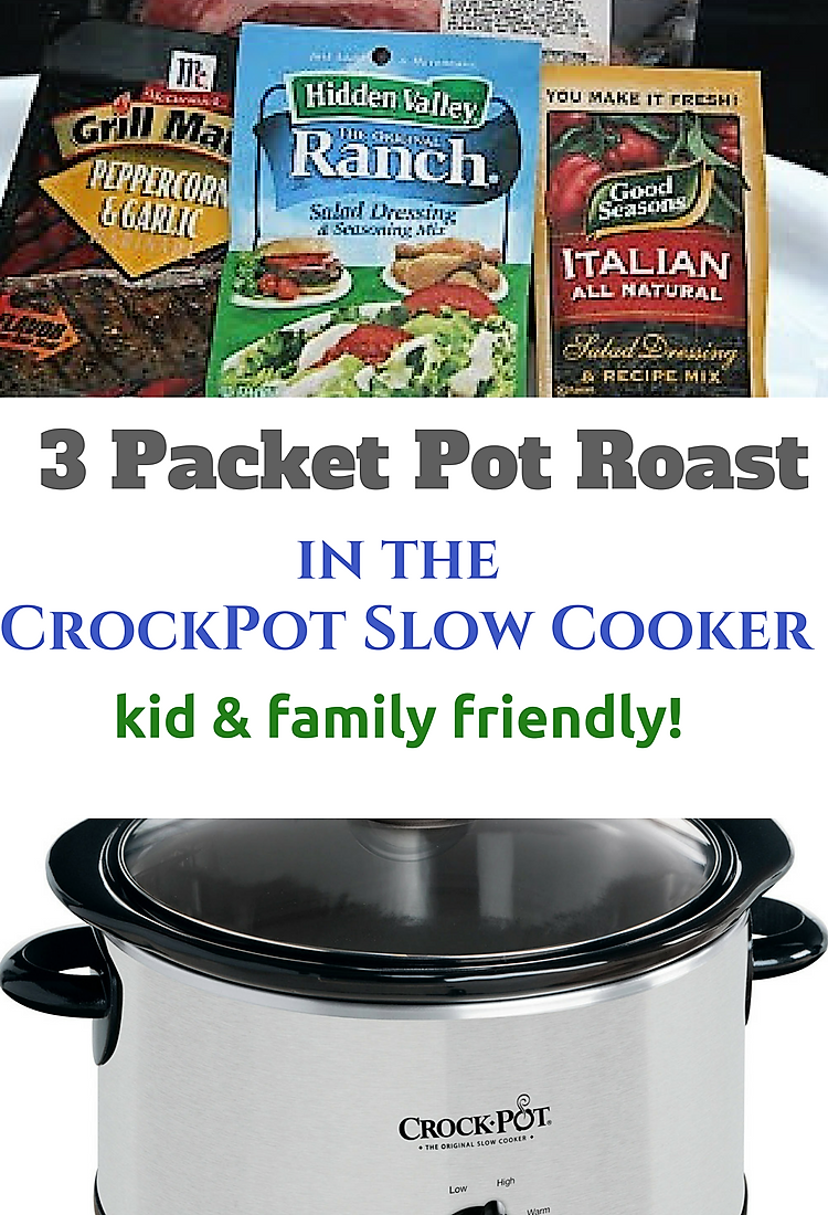 CrockPot 3Packet Pot Roast Recipe A Year of Slow Cooking