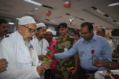 हज के लिए आज़मीने हज मदीना के लिए हुए रवाना