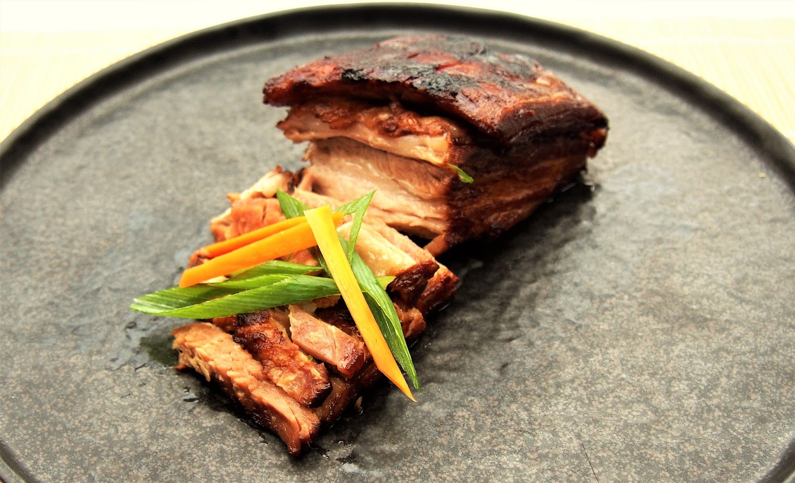 Slow cooked Char Siu style pork belly Kitchen Exile