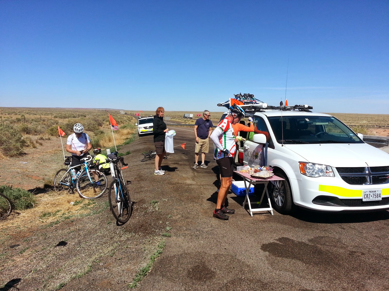 Herm's CoasttoCoast Bike Ride 2014 Day 10 Holbrook AZ to Gallup NM