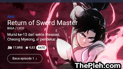 Webtoon Return of Sword Master