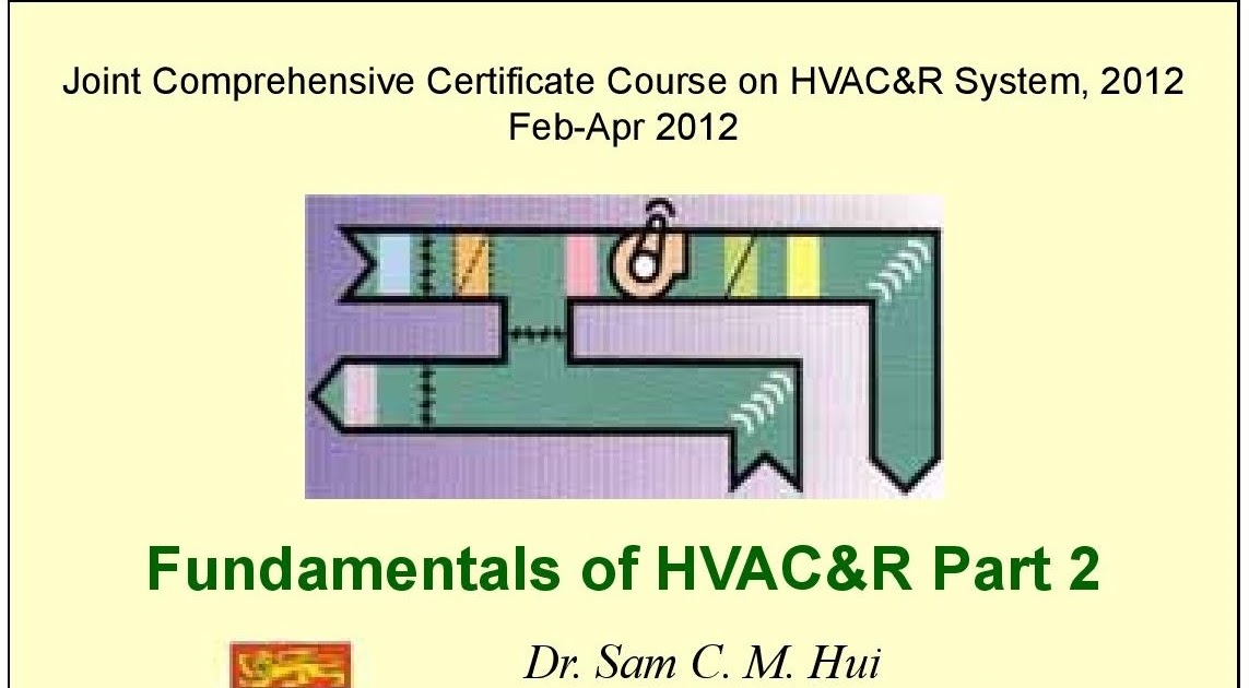 Lecture Note's on Fundamentals of HVAC&R Part 2