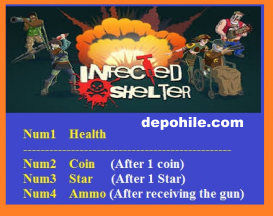 Infected Shelter (PC) Oyunu Sınırsız Para,Yıldız +3 Trainer Hilesi