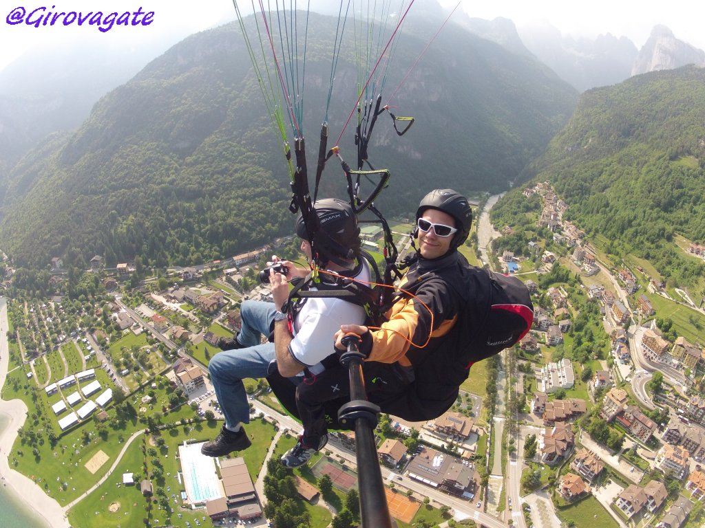 lancio parapendio tandem paganella