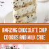 Amazing Chocolate Chip Cookies and Milk Cake