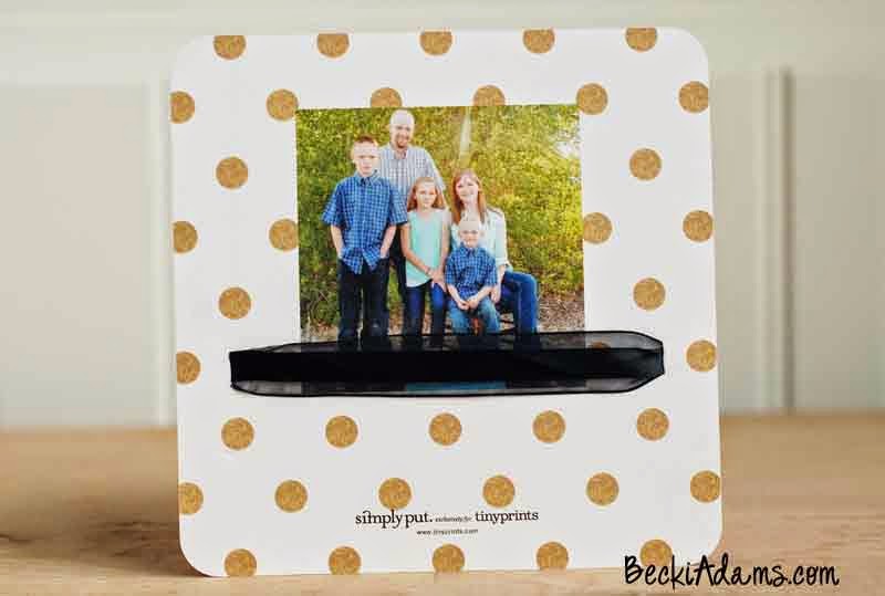 Personalized preprinted Christmas Cards by Becki Adams #ChristmasCards #Cardmaking #Papercrafting #PersonalizedChristmasCards