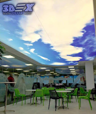 3D stretch ceiling, 3d ceiling design, 3d ceiling art, modern ceiling 2019