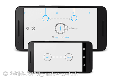 Une super règle gratuite pour votre smartphone-Ruler App - ZinfosWeb