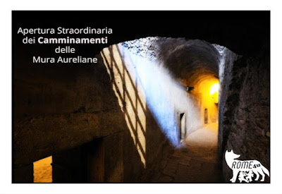 Apertura straordinaria dei Camminamenti di Ronda delle Mura Aureliane - Due diversi itinerari sabato 28 e domenica 29 agosto 2021 (h 10.30)