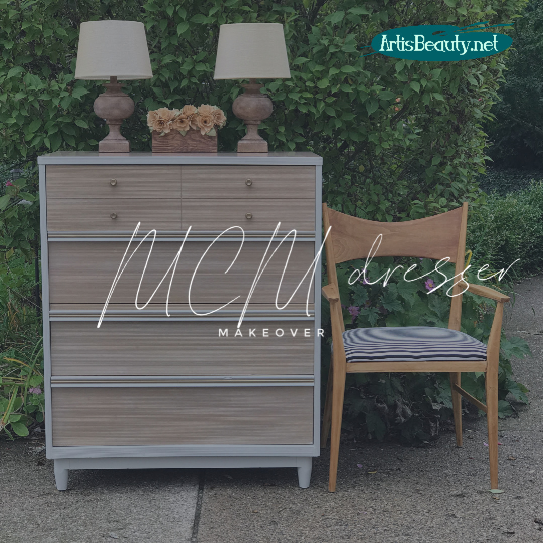 ART IS BEAUTY Updating a Mid Century Modern Dresser using General