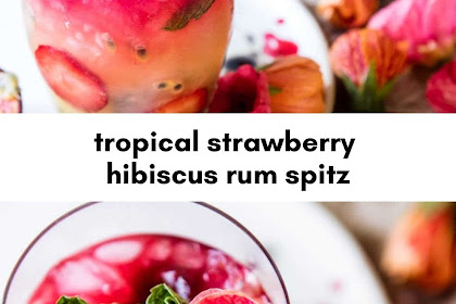 tropical strawberry hibiscus rum spitz