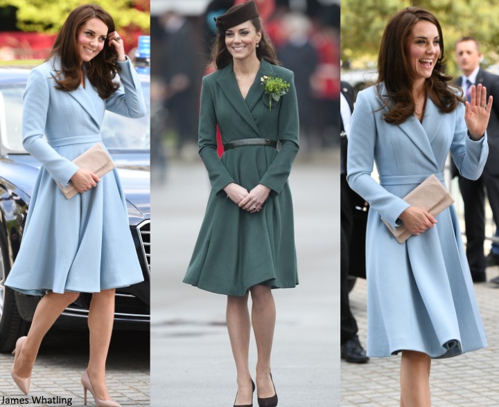 Duchess Kate: The Duchess in Pale Blue Emilia Wickstead for Luxembourg ...