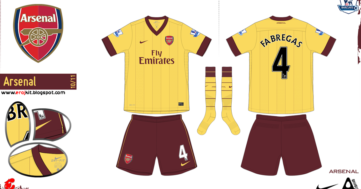 arsenal away 2010