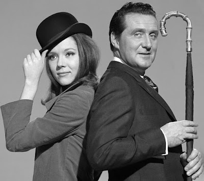 Diana Rigg and Patrick Macnee in "The Avengers"