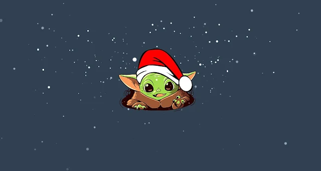 Little Christmas Yoda Animated Live Wallpaper, Free Animated Wallpaper Engine Wallpaper.