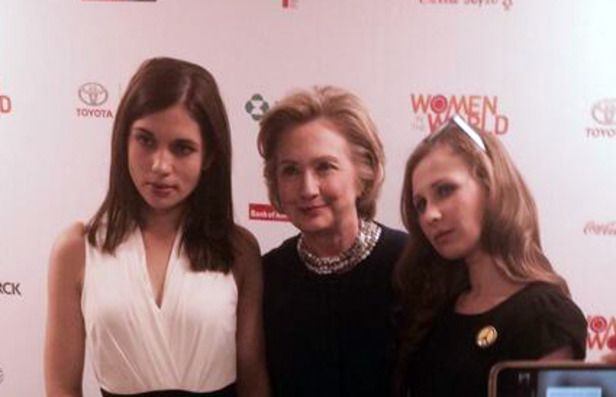 Hillary Clinton and rock group Pussy Riot
