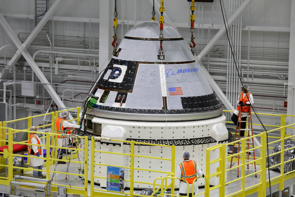 Space UpClose: Boeing Starliner Crew Capsule Coming Together for