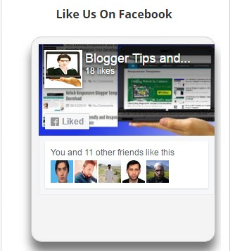 Facebook Page Widget For Blogger 