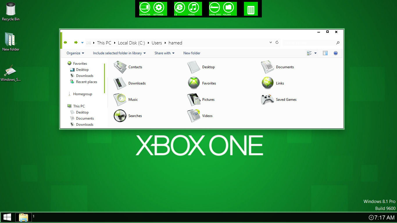 Xbox One Icon Pack Installer For Windows7/8/8.1 Cleodesktop I Theme