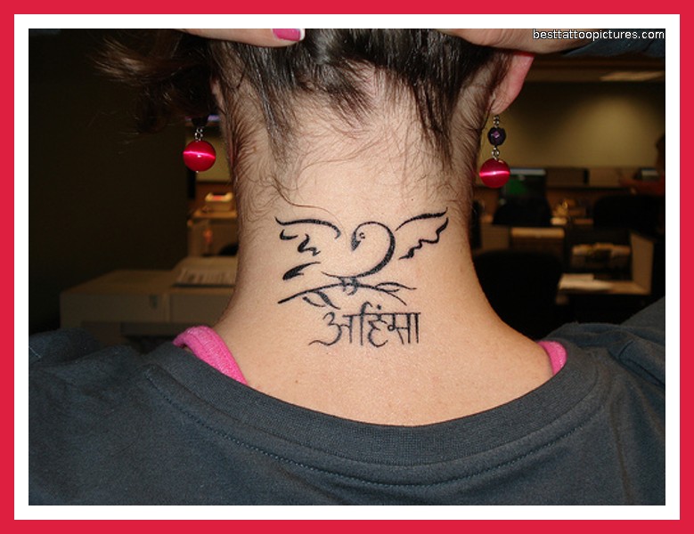 Lets Get Inked Girls Words Neck Tattoos For Girls