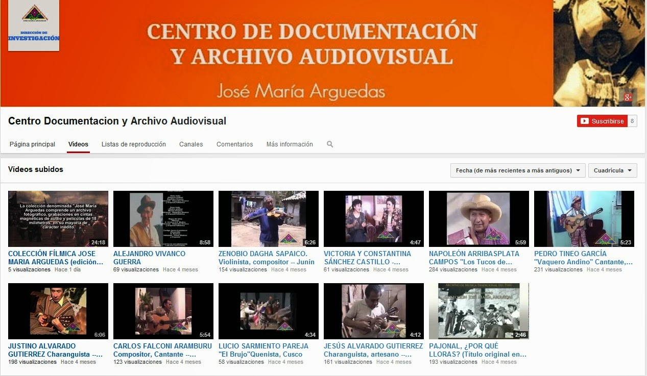 NUESTRO CANAL DE VIDEOS