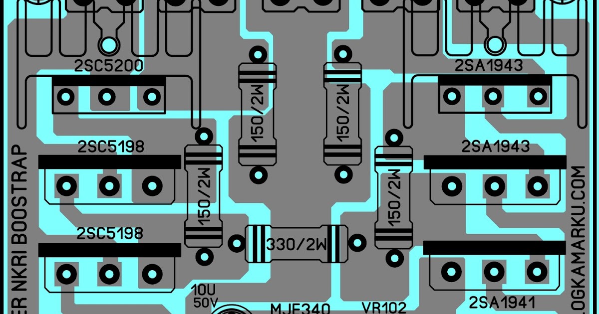 Layout PCB Driver NKRI BOOSTRAP Amplifire - BLOGKAMARKU