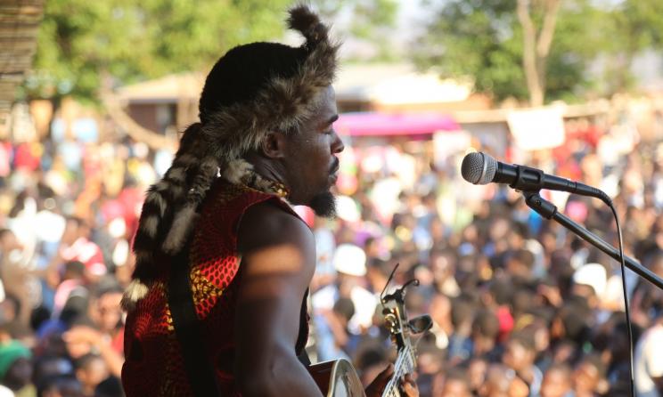 Malawian musician Faith Mussa performing at the 2016 edition of Tumaini Festival.