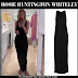 Rosie Huntington-Whiteley in black sleeveless maxi dress on July 30