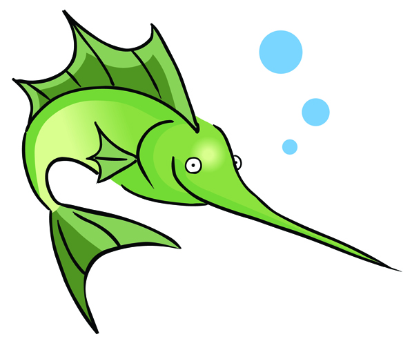 clip art green fish - photo #23