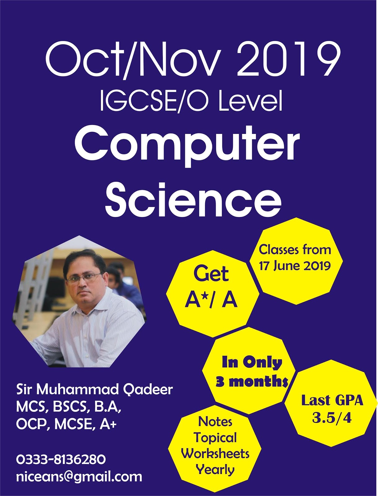 O Level Computer Science 2210 Oct/Nov 2019