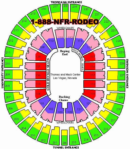 Thomas Mack Arena Seating Chart Nfr