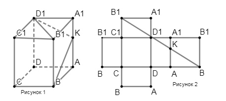 На рисунке изображен прямоугольный параллелепипед abcda1b1c1d1