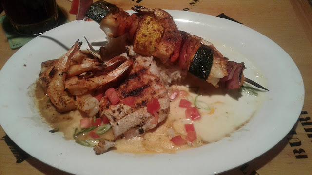 Grilled Seafood Trio at Bubba Gump Shrimp Co